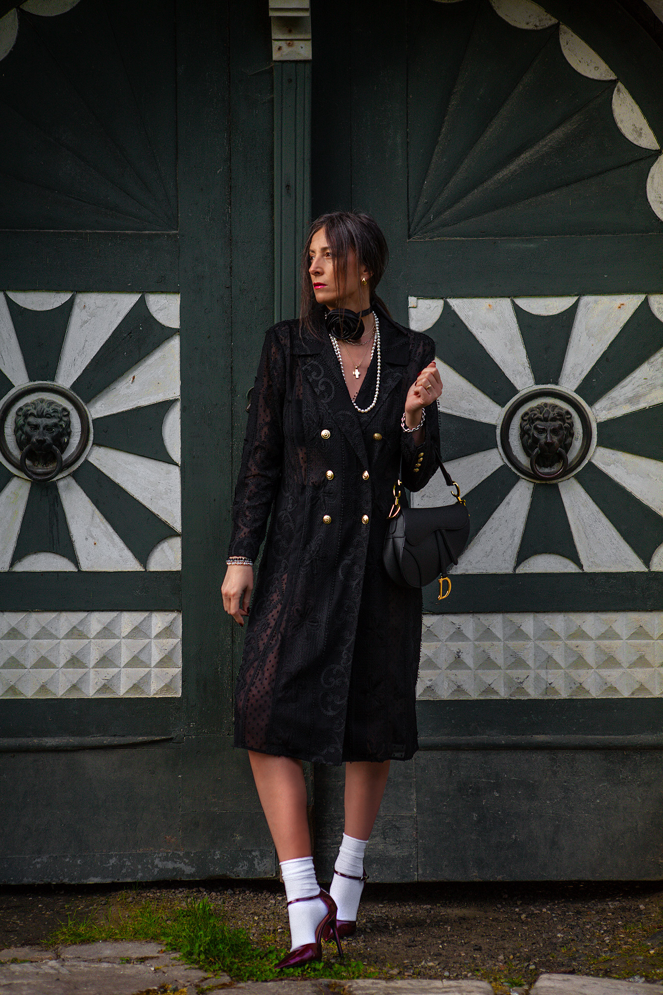 Lace trench coat sale